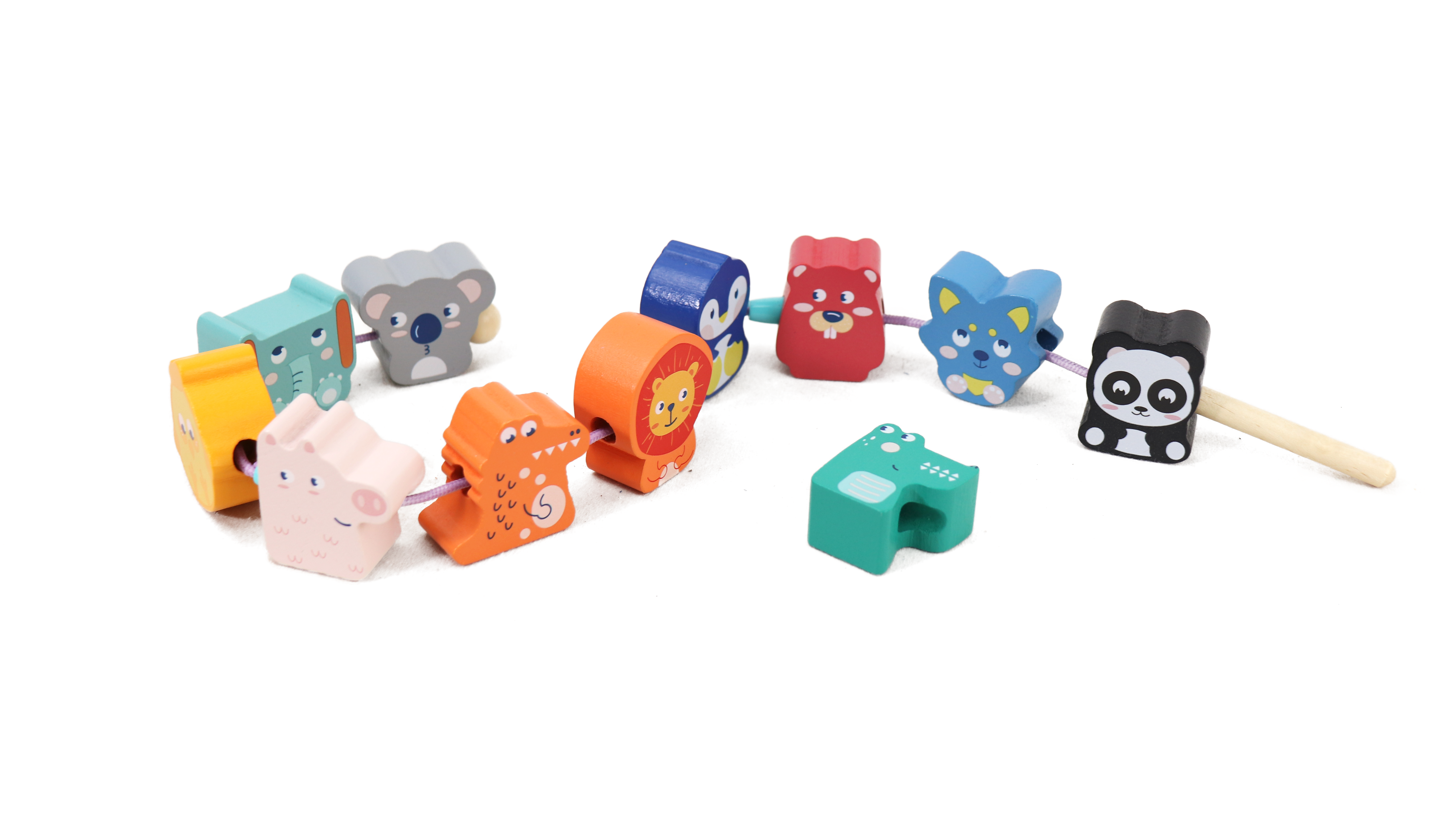 Animal lacing beads