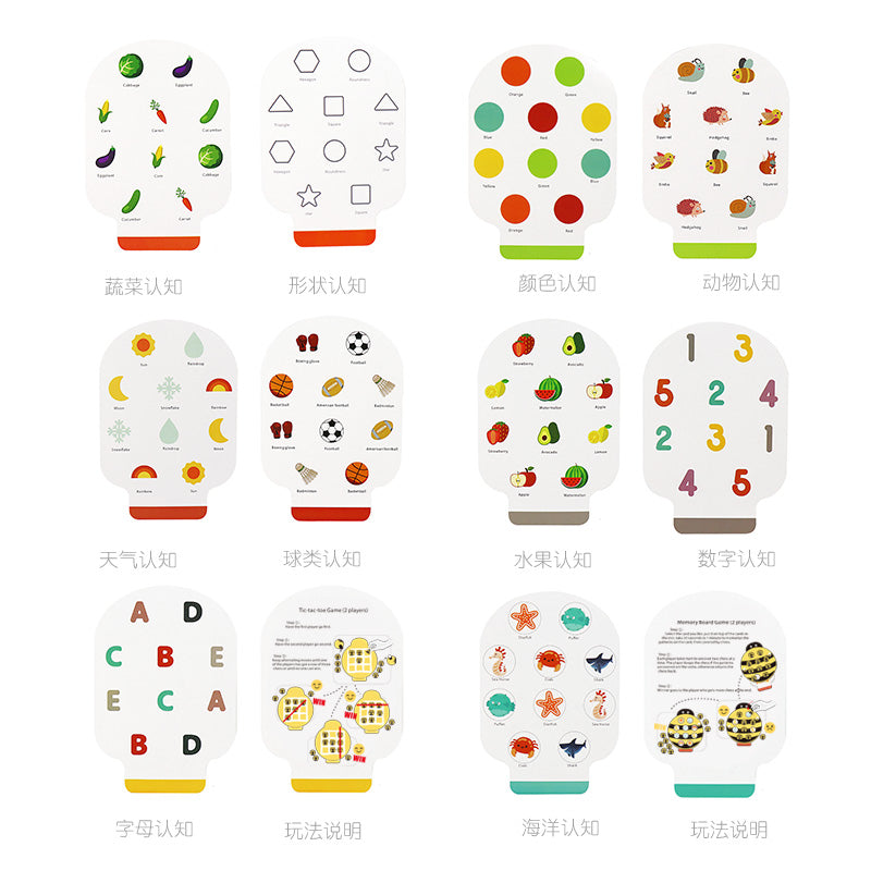 Leo and Friends Bee Memory Game – Wooden Memory Matching Game for Kids Ages 3, 4, 5 Years Old – Family Board Games – Educational Toy for Boys & Girls Cognitive Development