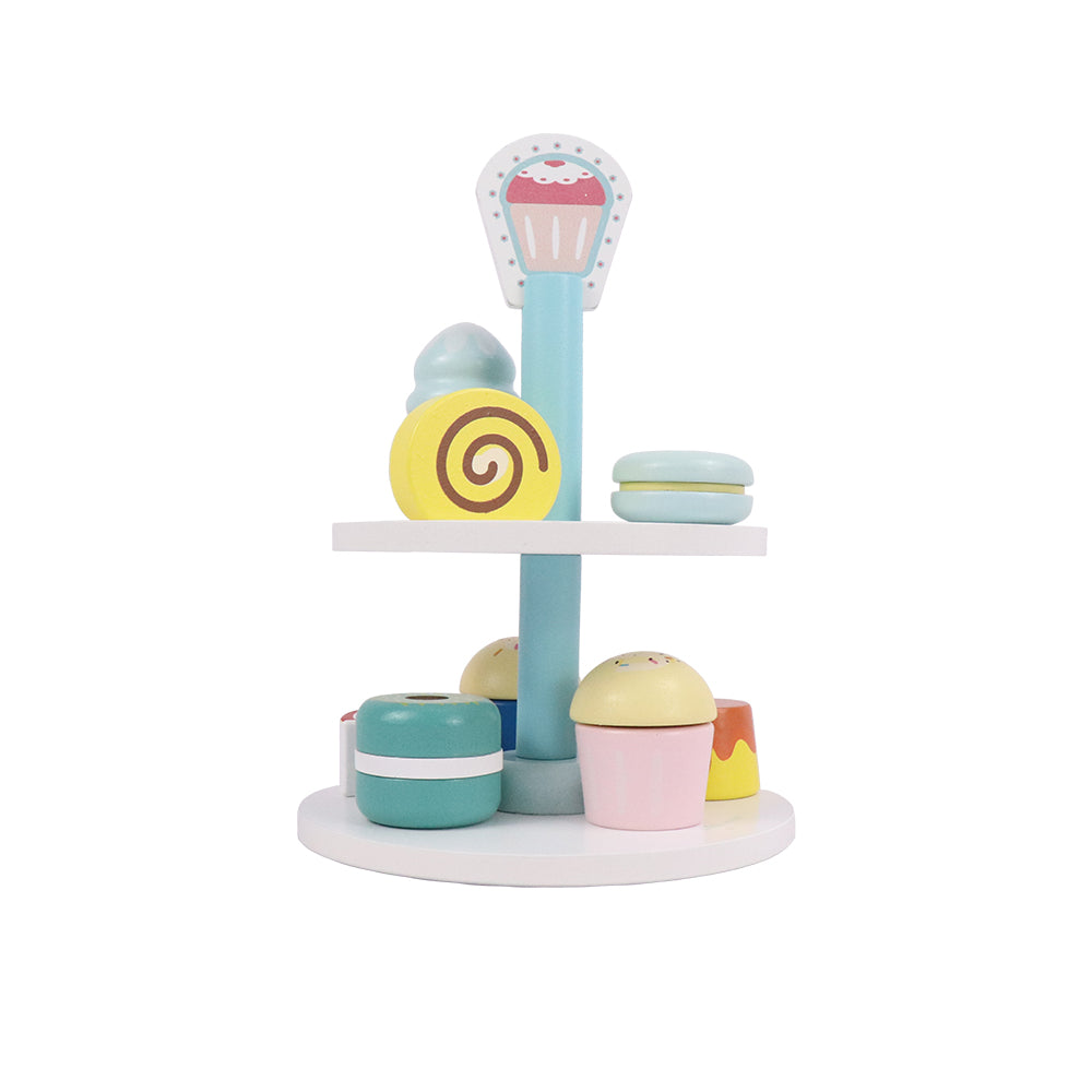 Leo & Friends 19-Piece Wooden Kid’s Bakery Play Set | Play Pretend Dessert Chef Kit for Toddlers | Made with Sustainable, Non-Toxic Wood, Water-Based Paint | Perfect Dessert Kit Gift for Birthdays, Holidays
