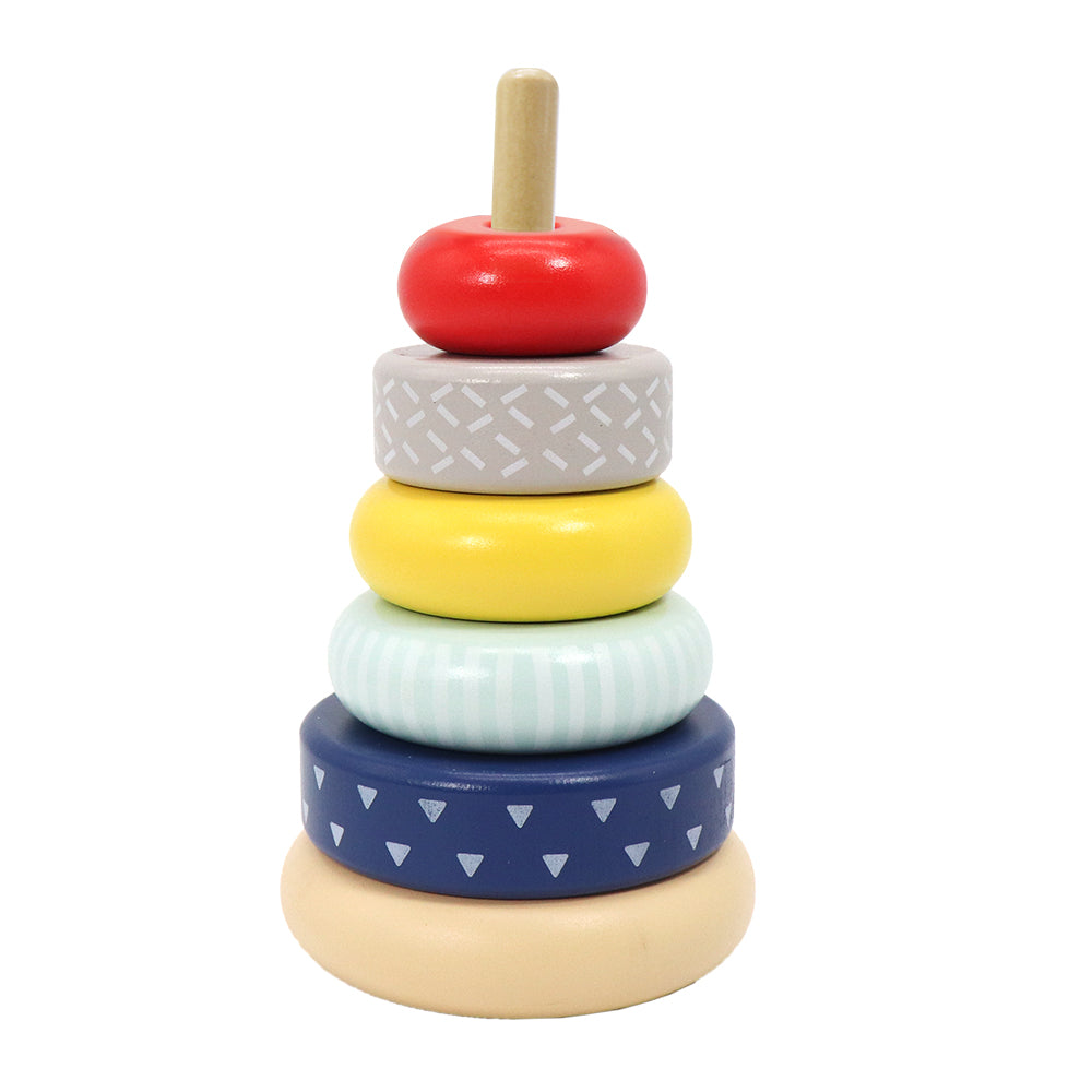 Leo & Friends Wooden Stacking Toys, 6 Wooden Rings, 1 Lion Crown On Top |  Montessori-Approved Education Kid’s Ring Stacking Tower, Perfect Christmas or  Birthday Present