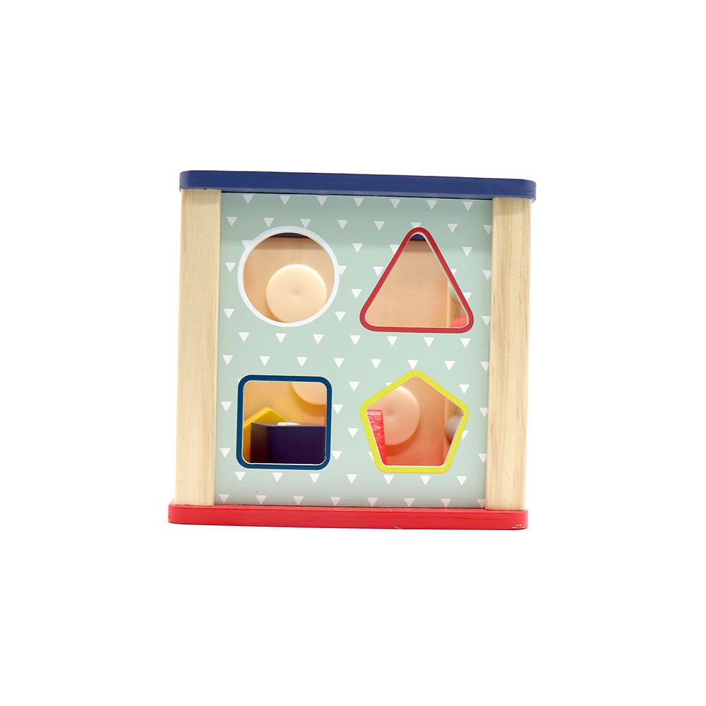 LEO & FRIENDS Wooden Activity Toy for 1, 2 Year-Old-Girls, Educational Preschool Shape Sorter and Maze Toy | Montessori Bead Maze and Versatile Kid’s Sensory Immersion Cube | Perfect Christmas or Birthday Gift