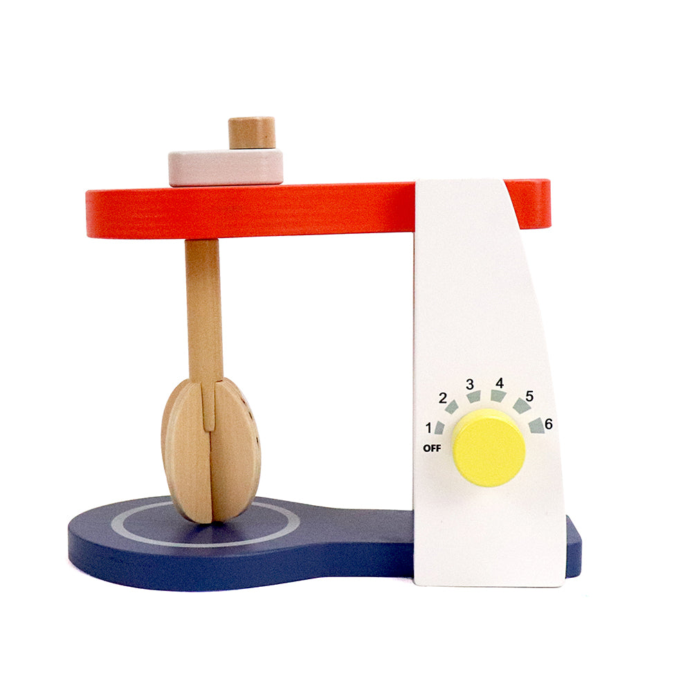 Leo & Friends Wooden Mixer Set - Make-A-Cake Mixer Kit with Hand Crank Mixer | Perfect Christmas, Birthday Present for Kids Ages 3 and Older