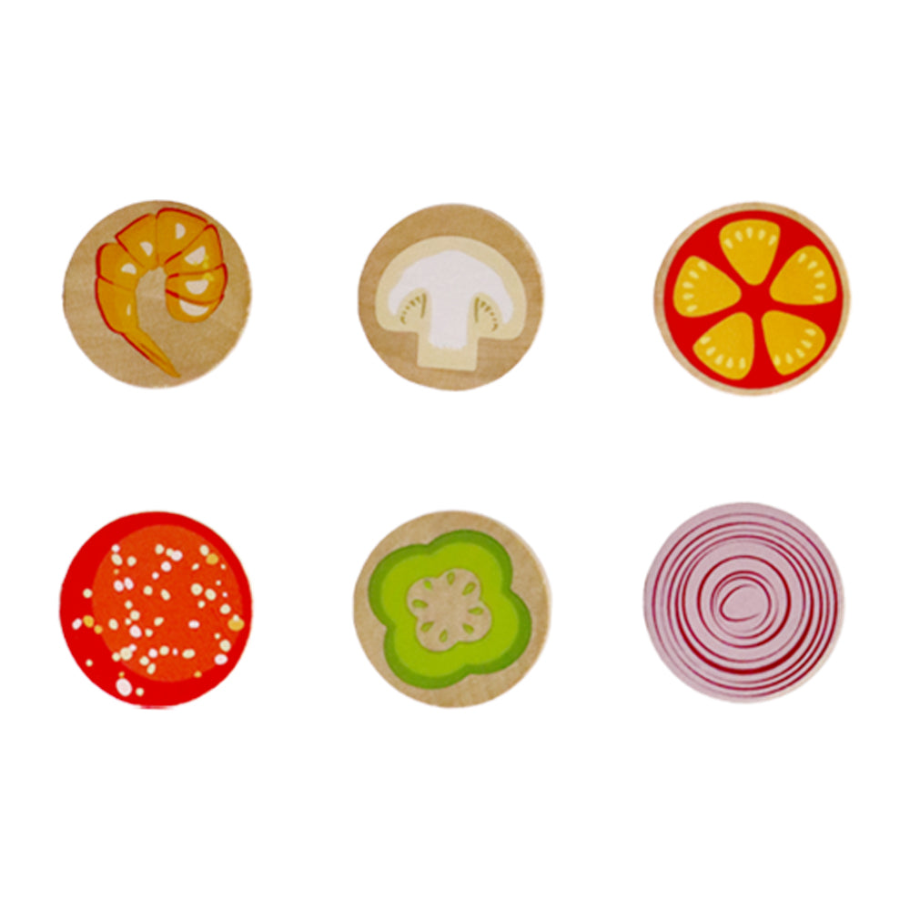 Leo & Friends 27-Piece Kid’s Pizza Toy Set | Play Pretend Pizza Toy Slices, Toppings, Pizza Cutter for Toddlers | Perfect Kid’s Cooking Toy Kit for Birthdays, Holidays