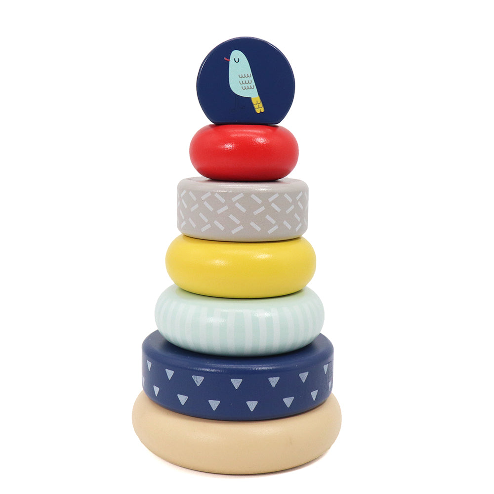 Leo & Friends Wooden Stacking Toys, 6 Wooden Rings, 1 Lion Crown On Top |  Montessori-Approved Education Kid’s Ring Stacking Tower, Perfect Christmas or  Birthday Present