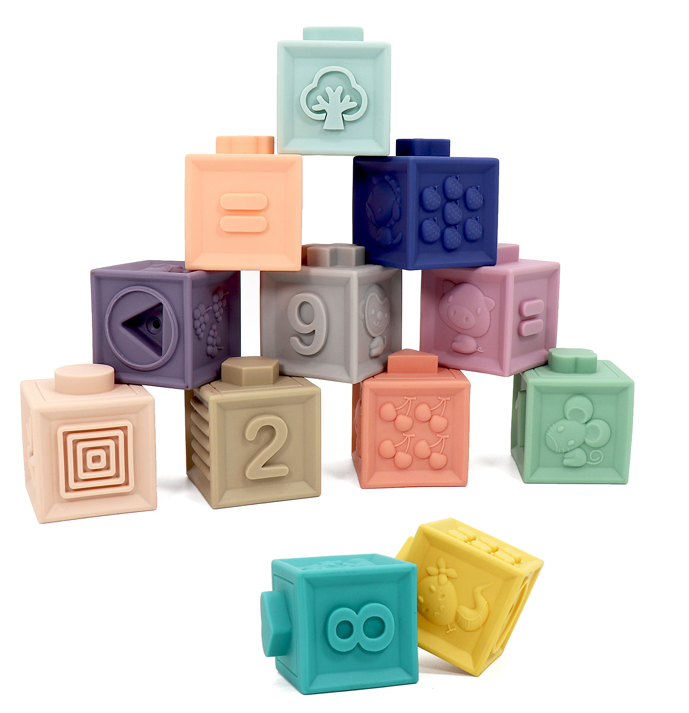 Leo and Friends Soft Building Blocks –Stacking Toys, Early Development Learning Toys, Montessori Toys