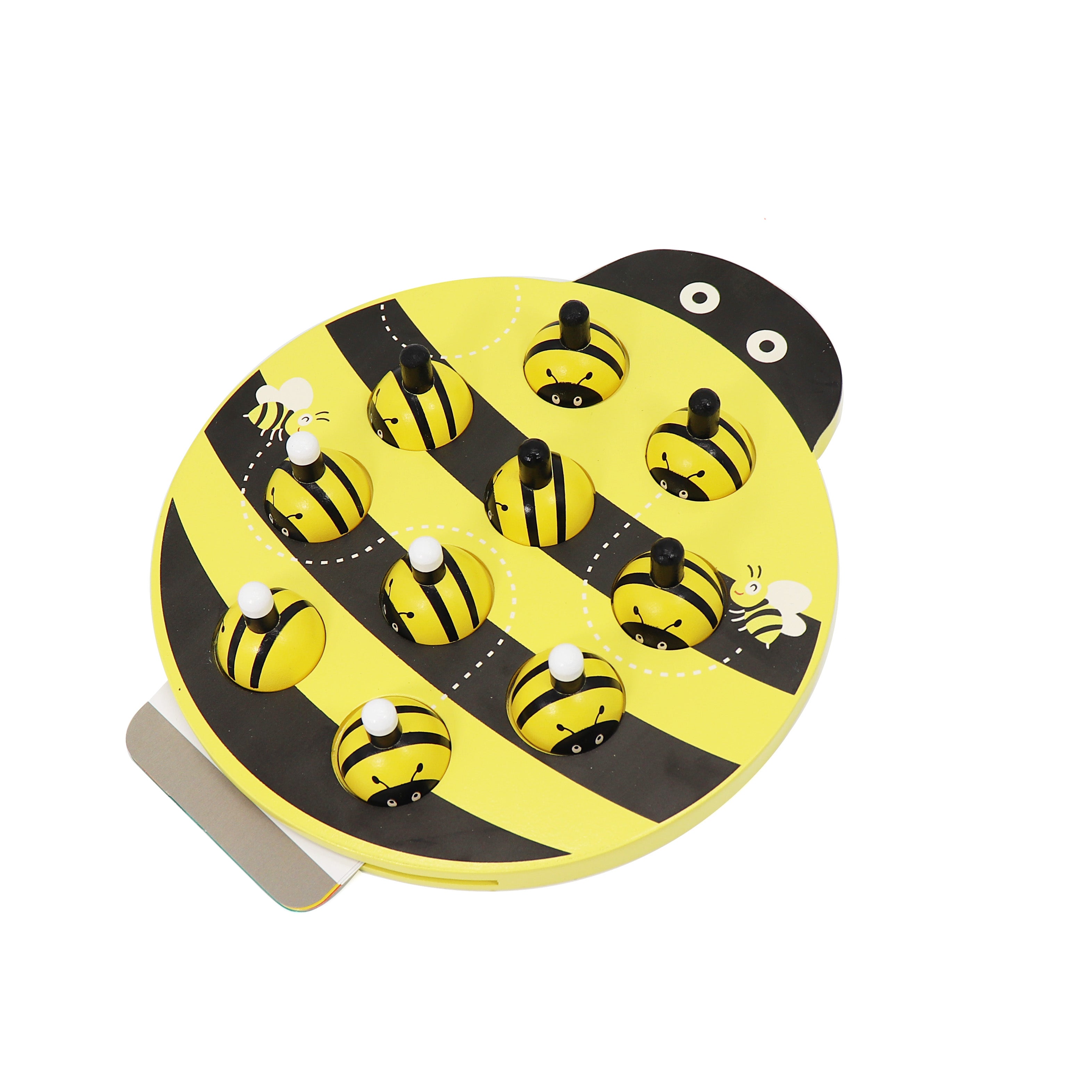 Leo and Friends Bee Memory Game – Wooden Memory Matching Game for Kids Ages 3, 4, 5 Years Old – Family Board Games – Educational Toy for Boys & Girls Cognitive Development