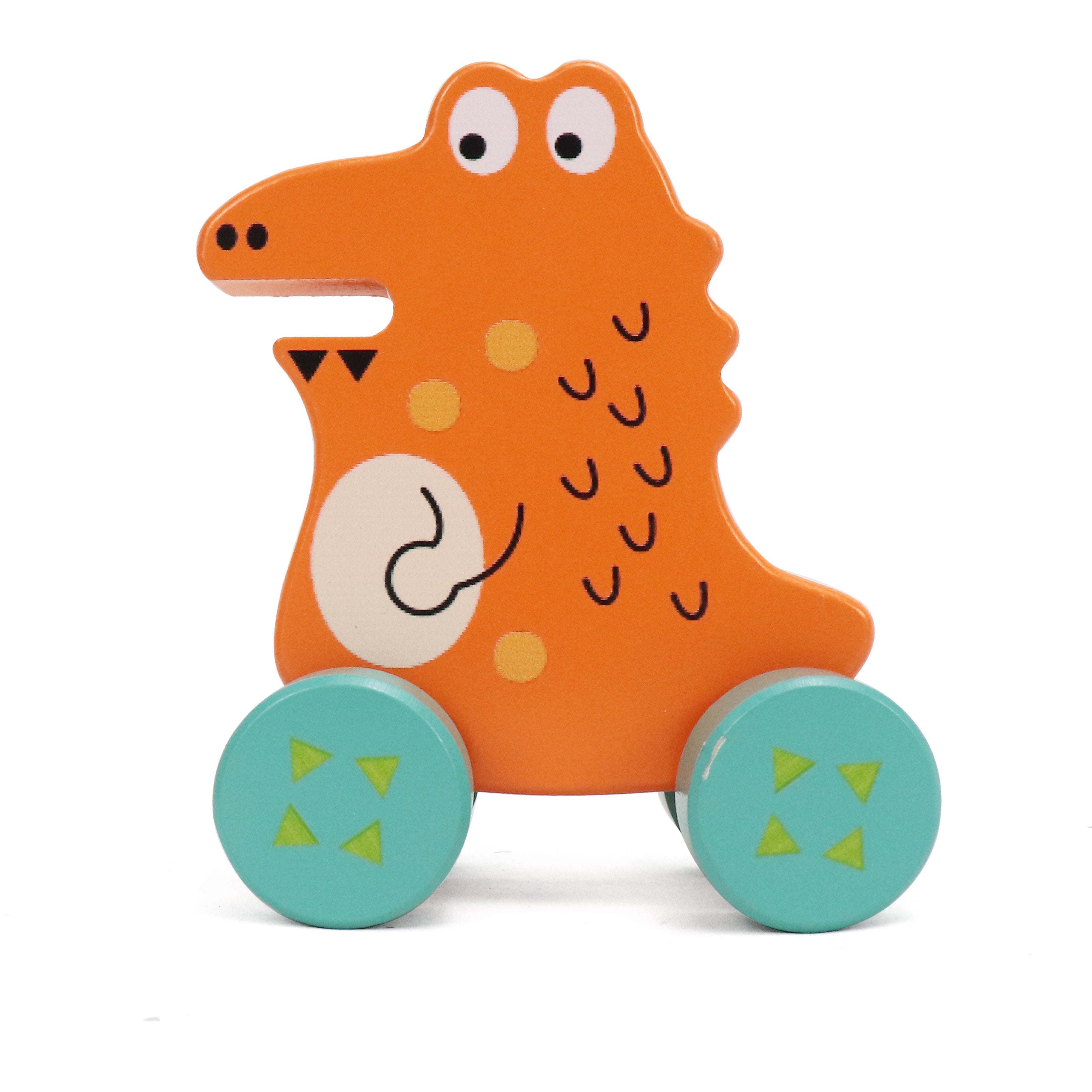 Leo & Friends Wooden Little Schappi Alligator Vehicle Toy, Perfect Christmas or Birthday Present for 1 year old