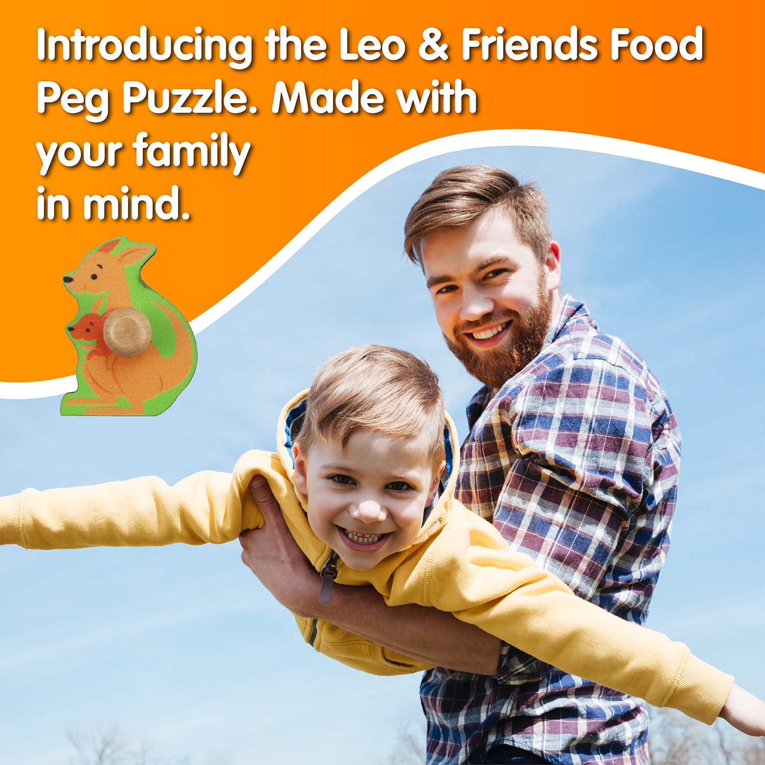 Leo & Friends Zoo Animal Peg Puzzle for 24-Months+ | Unisex Toddler Zoo Puzzle, Comes with 10-Pieces, Features, Zebra, Lion, Elephant, Tiger, Crocodile, & More | Perfect Educational Gift, Made with 100% Premium Non-Toxic Wood