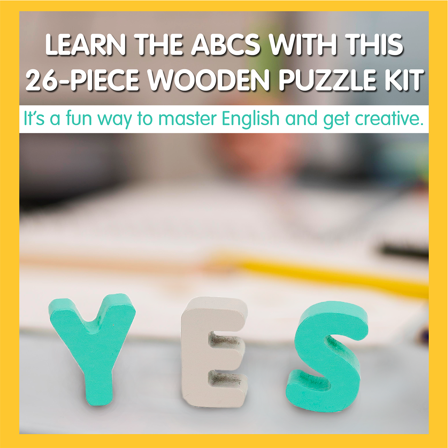 Leo & Friends Wooden Chunky Alphabet Puzzle for Toddlers, Preschoolers | Chunky ABC Blocks and Puzzle Board for Kids 3+ | Learn Letters, Spelling, Sounds, and Building Sentences with the Perfect Puzzle Gift for Kids