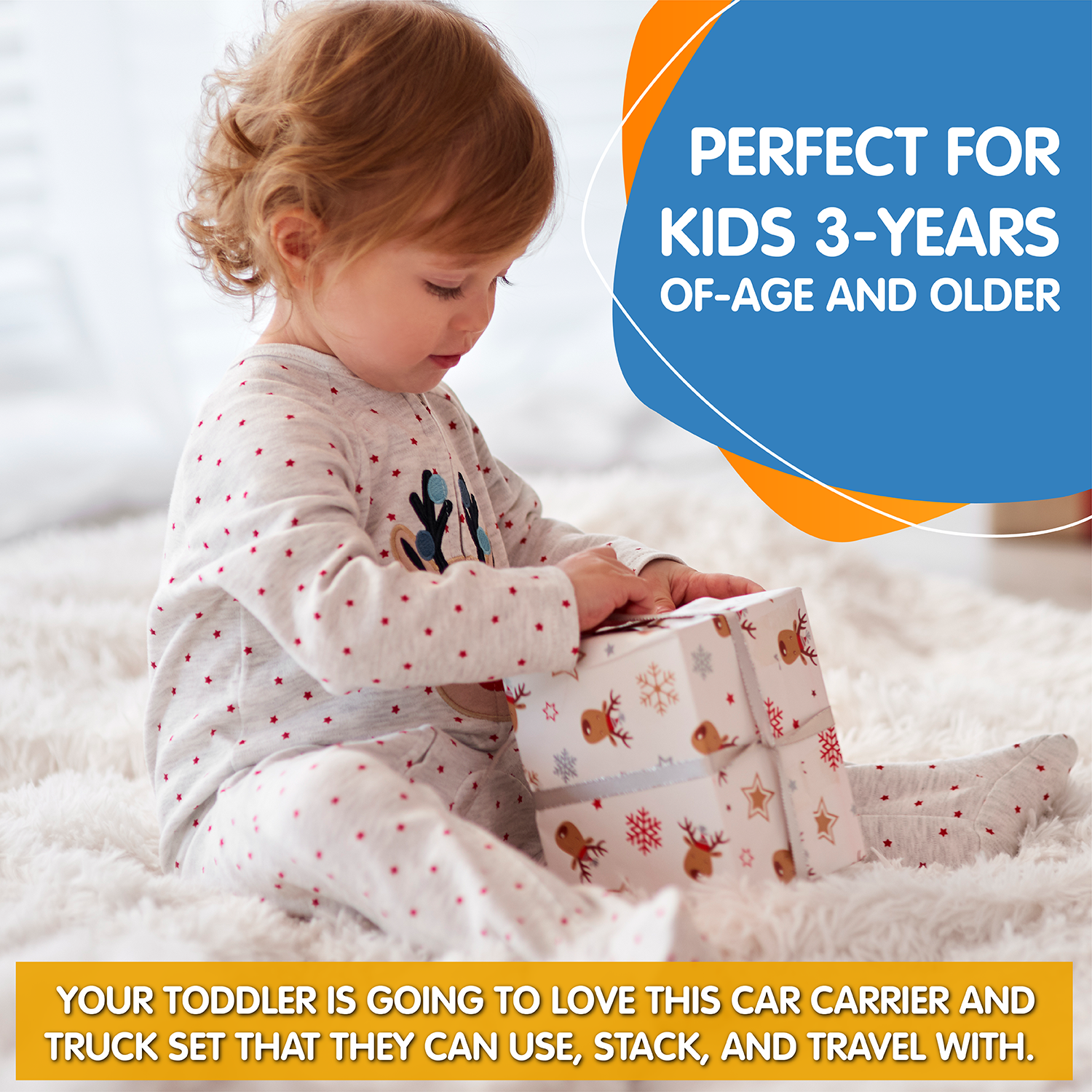 Wooden Car Carrier Set, 5-Piece Car and Carrier Truck Kid’s Set for 3-Years-of-Age or Older | Play Pretend Truck & Cars Carrier, Towing Kit, Perfect Educational Present or Preschool Toy