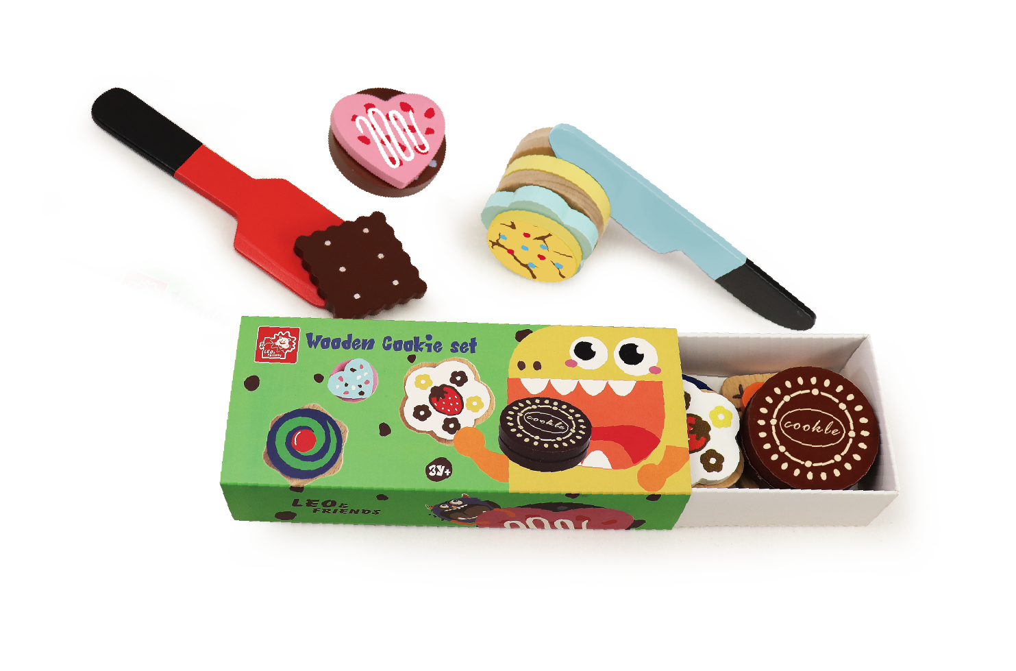 Wooden Cookie Baking Set