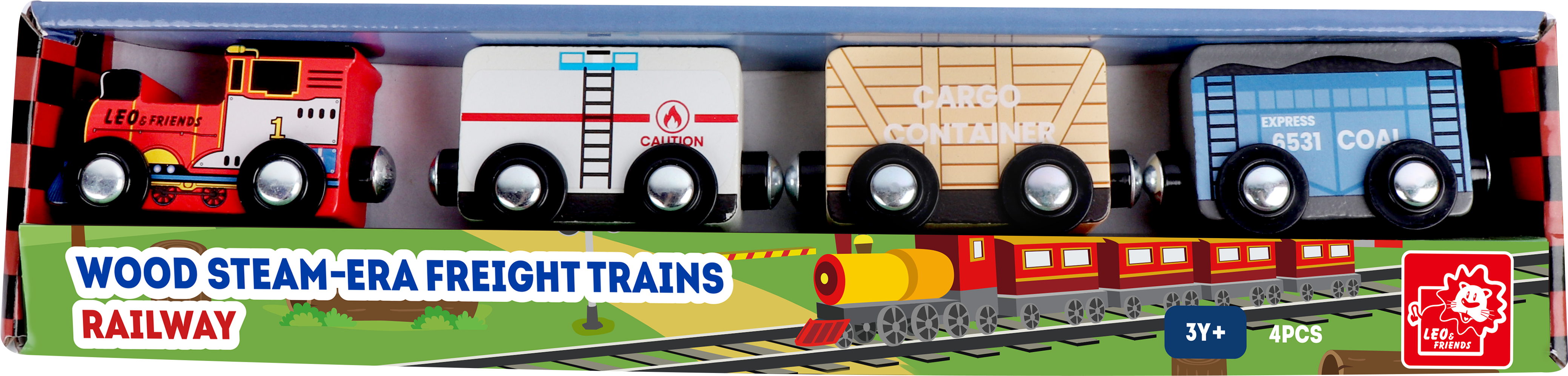 Wooden Steam-Era Freight Trains