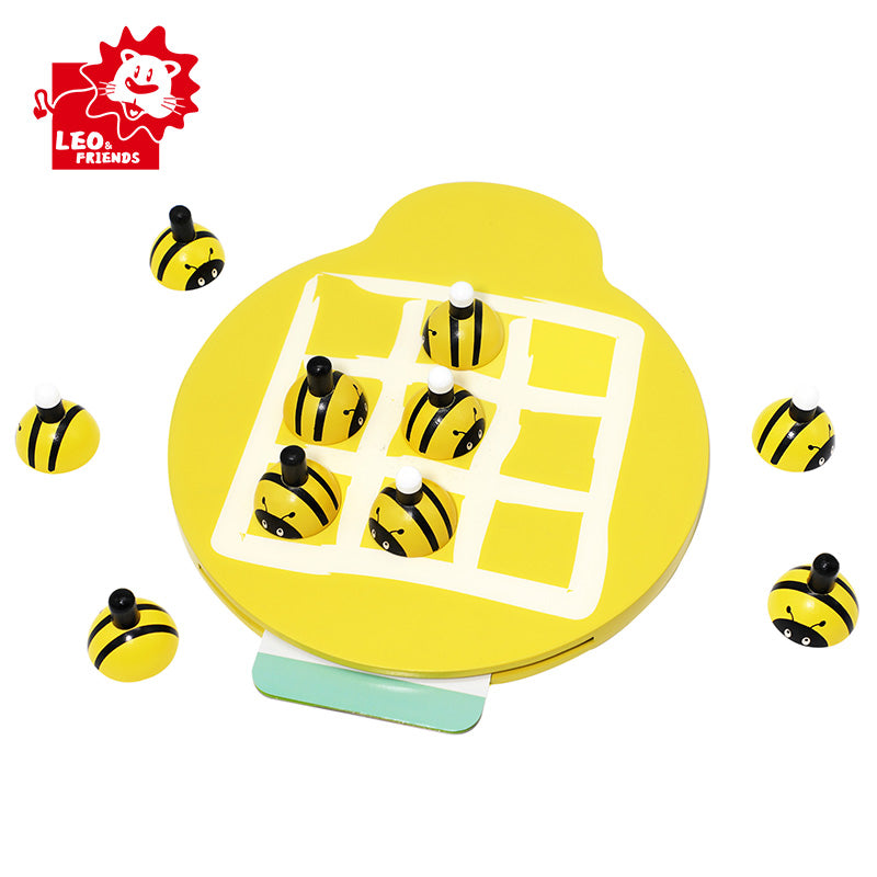 Leo and Friends Bee Memory Game – Wooden Memory Matching Game for Kids Ages 3, 4, 5 Years Old – Family Board Games – Educational Toy for Boys & Girls Cognitive Development