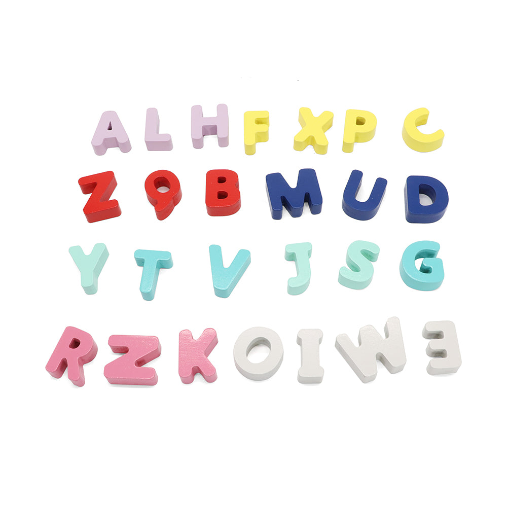 Leo & Friends Wooden Chunky Alphabet Puzzle for Toddlers, Preschoolers | Chunky ABC Blocks and Puzzle Board for Kids 3+ | Learn Letters, Spelling, Sounds, and Building Sentences with the Perfect Puzzle Gift for Kids