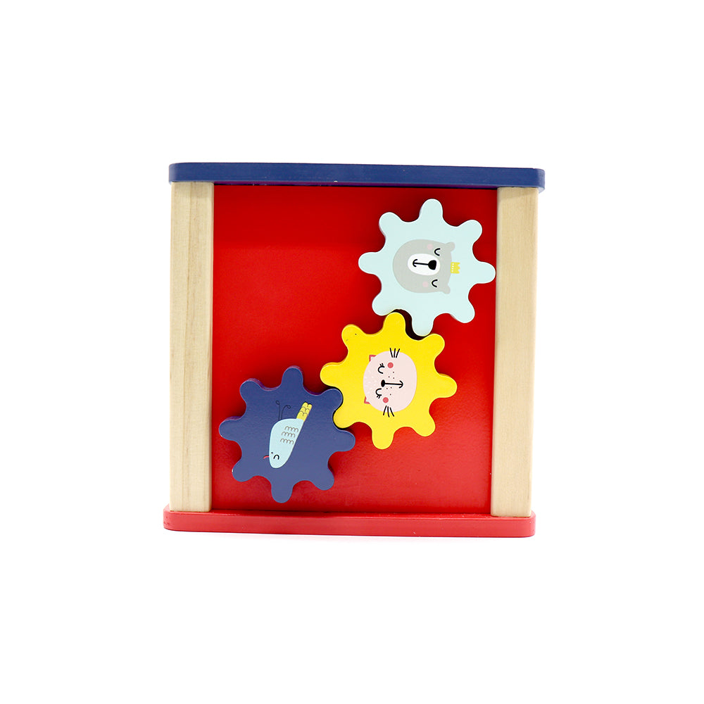 LEO & FRIENDS Wooden Activity Toy for 1, 2 Year-Old-Girls, Educational Preschool Shape Sorter and Maze Toy | Montessori Bead Maze and Versatile Kid’s Sensory Immersion Cube | Perfect Christmas or Birthday Gift