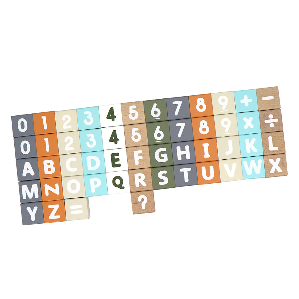 Leo & Friends Count & Spell Blocks Set for Toddlers/101 Pieces | ABC Blocks, Math Blocks, and Counting Blocks, Educational Toy Set for Kids Ages 1 Through 5 | Perfect Assorted Size and Shapes Block Kit for Holidays, Birthdays, & More