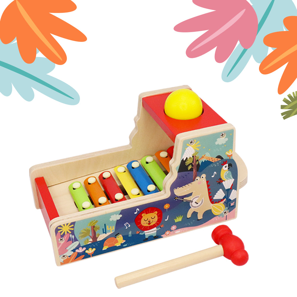 Leo Friends Pound Tap Xylophone with Slide-Out Xylophone