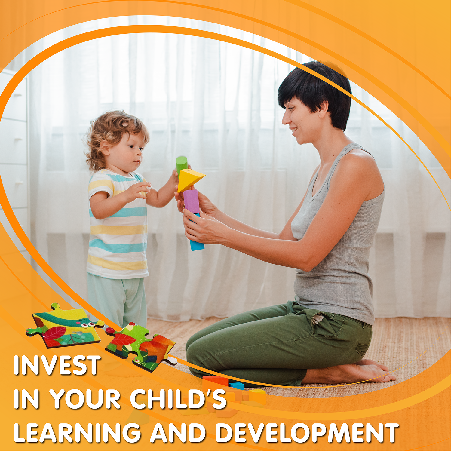 Leo & Friends Dinosaur World Kid’s Puzzle, 48-Pieces for 3-Years-Old+ | Promotes Dexterity, Problem-Solving, and Creativity | Durable Wooden Puzzle Kit, Educational Gift for Kids Ages 3-6