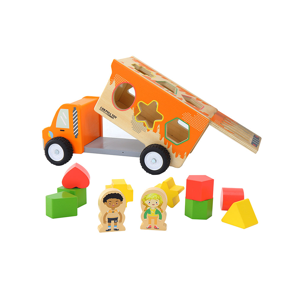 Leo & Friends Shape Sorting Dump Truck - Toddlers Educational Shape Sorter Car That Makes Playing Fun | Perfect Kid’s Toy for The Whole Family