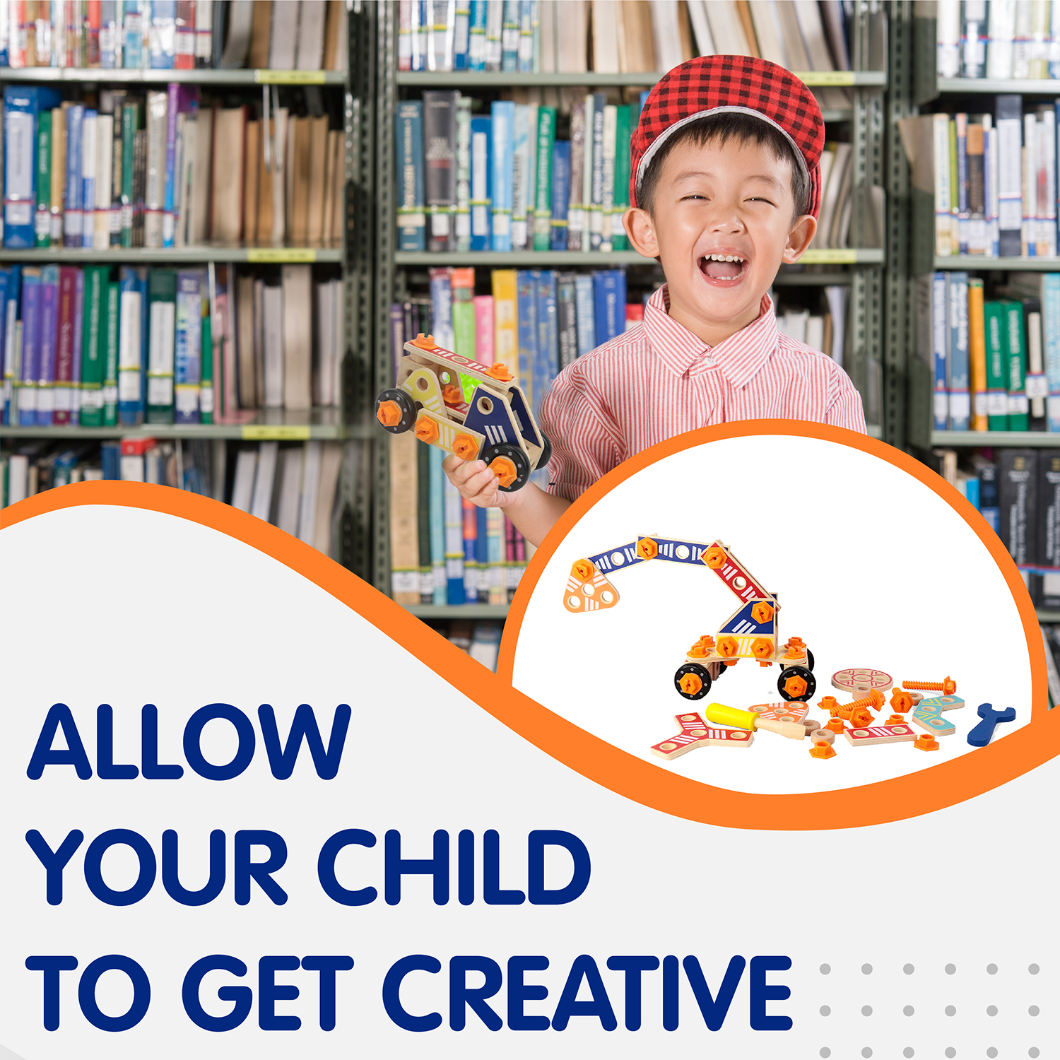 Leo & Friends Builder Set, 72-Piece Toddler Play Kit for Boys and Girls | Wooden Builder Construction Set, Perfect Birthday or Holiday Present | Safe, Non Toxic Sustainable Wood and Water-Based Paint Used