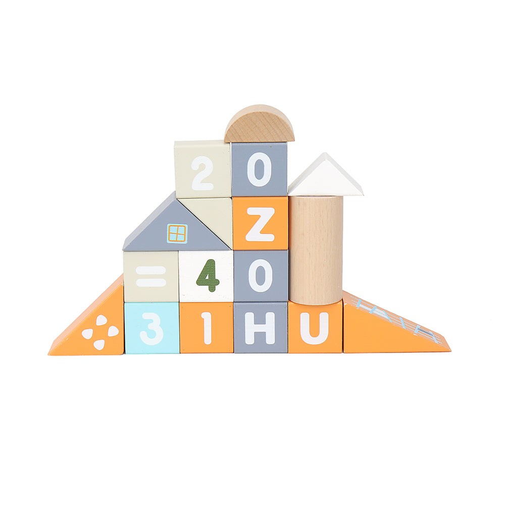 Leo & Friends Count & Spell Blocks Set for Toddlers/101 Pieces | ABC Blocks, Math Blocks, and Counting Blocks, Educational Toy Set for Kids Ages 1 Through 5 | Perfect Assorted Size and Shapes Block Kit for Holidays, Birthdays, & More