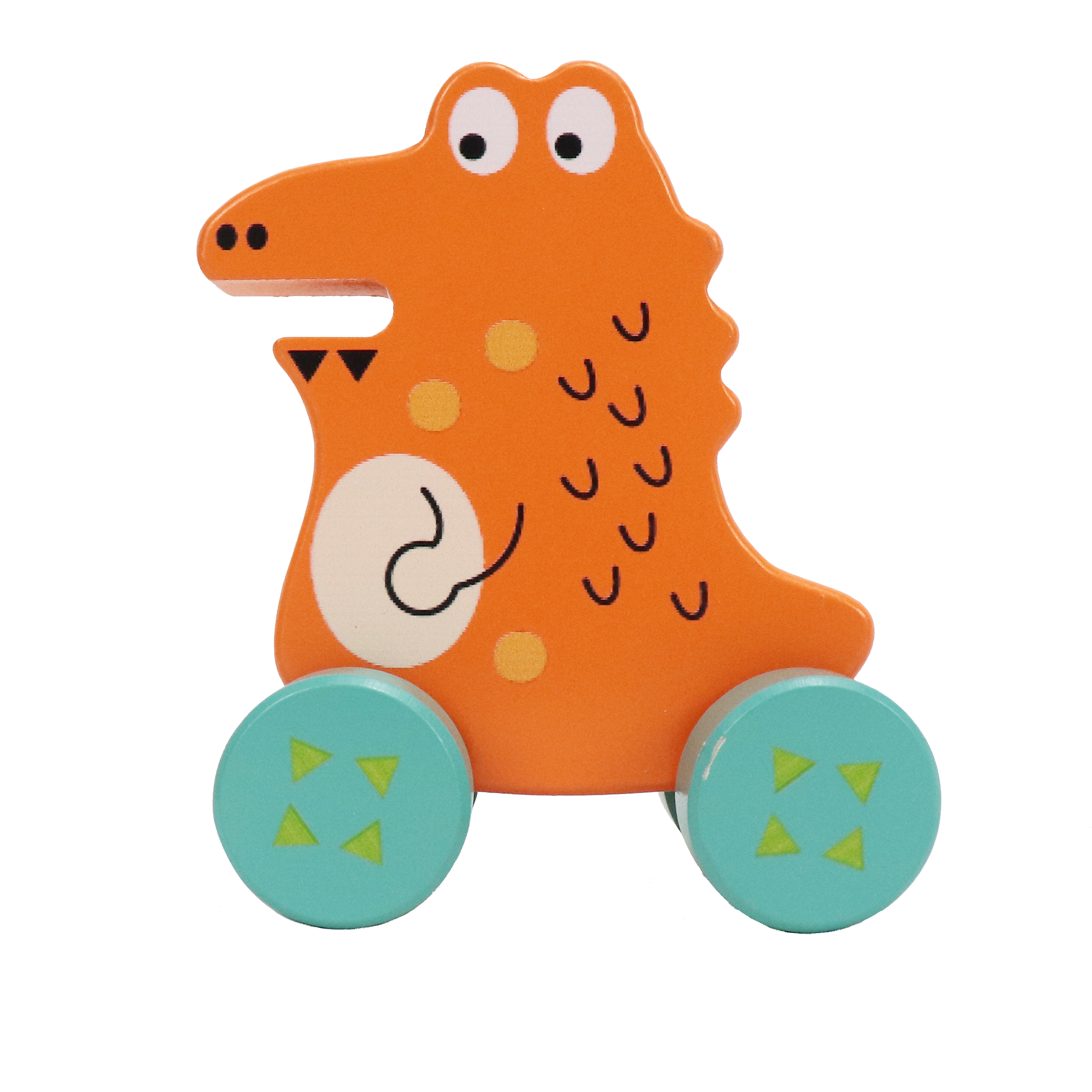 Leo & Friends Wooden Little Schappi Alligator Vehicle Toy, Perfect Christmas or Birthday Present for 1 year old