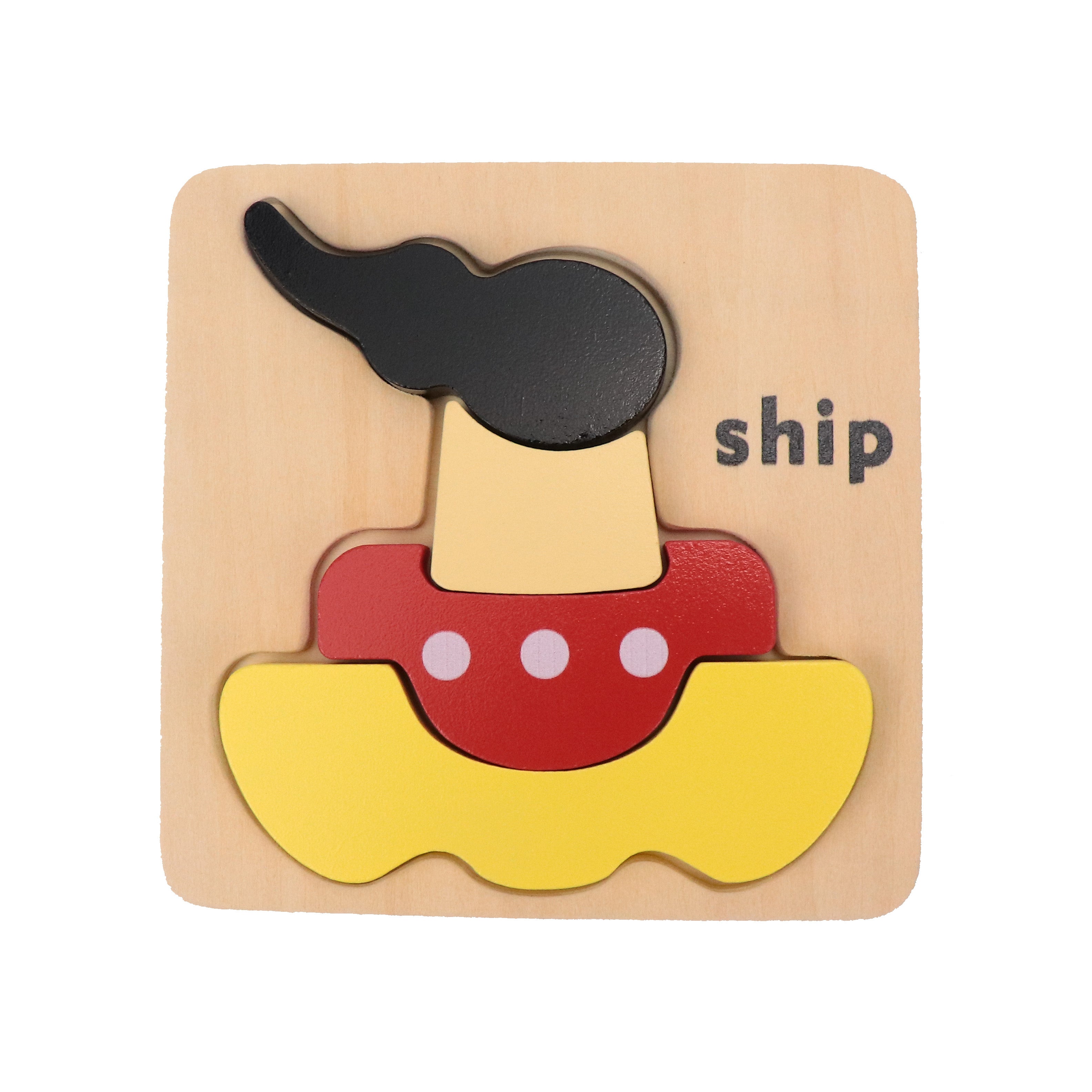 Wooden Vehicle Puzzle Kit for Boys and Girls, Includes 23 Different Pieces and 1 Plane, 1 Train, 1 Ship, and 1 Car | Educational Children’s Building Peg Puzzle Toy, Perfect Birthday Present