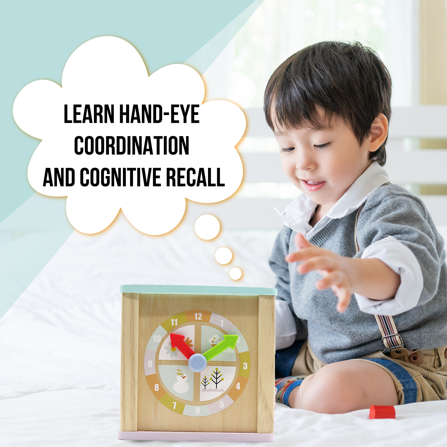 LEO & FRIENDS Wooden Activity Toy for 1, 2 Year-Old-Girls, Educational Preschool Shape Sorter and Maze Toy | Montessori Bead Maze and Versatile Kid’s Sensory Immersion Cube | Perfect Christmas or Birthday Gift