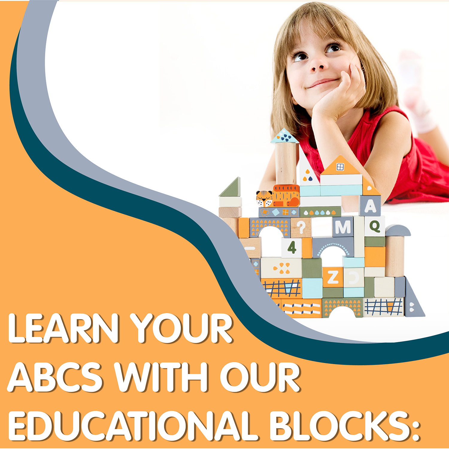 Leo & Friends Count & Spell Blocks Set for Toddlers/101 Pieces | ABC Blocks, Math Blocks, and Counting Blocks, Educational Toy Set for Kids Ages 1 Through 5 | Perfect Assorted Size and Shapes Block Kit for Holidays, Birthdays, & More