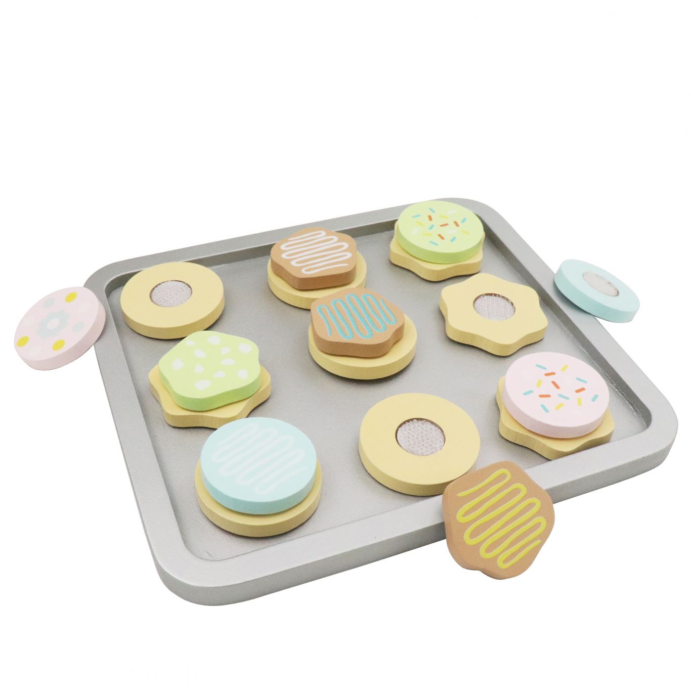 L&F Bake Set Kitchen with 19-Pieces Included, Made for Toddlers 3-Years+ | 9 Cookies, 9 Frostings, 1 Bake Sheet | Perfect Development Baking Toy for Birthdays, Preschool, Holidays