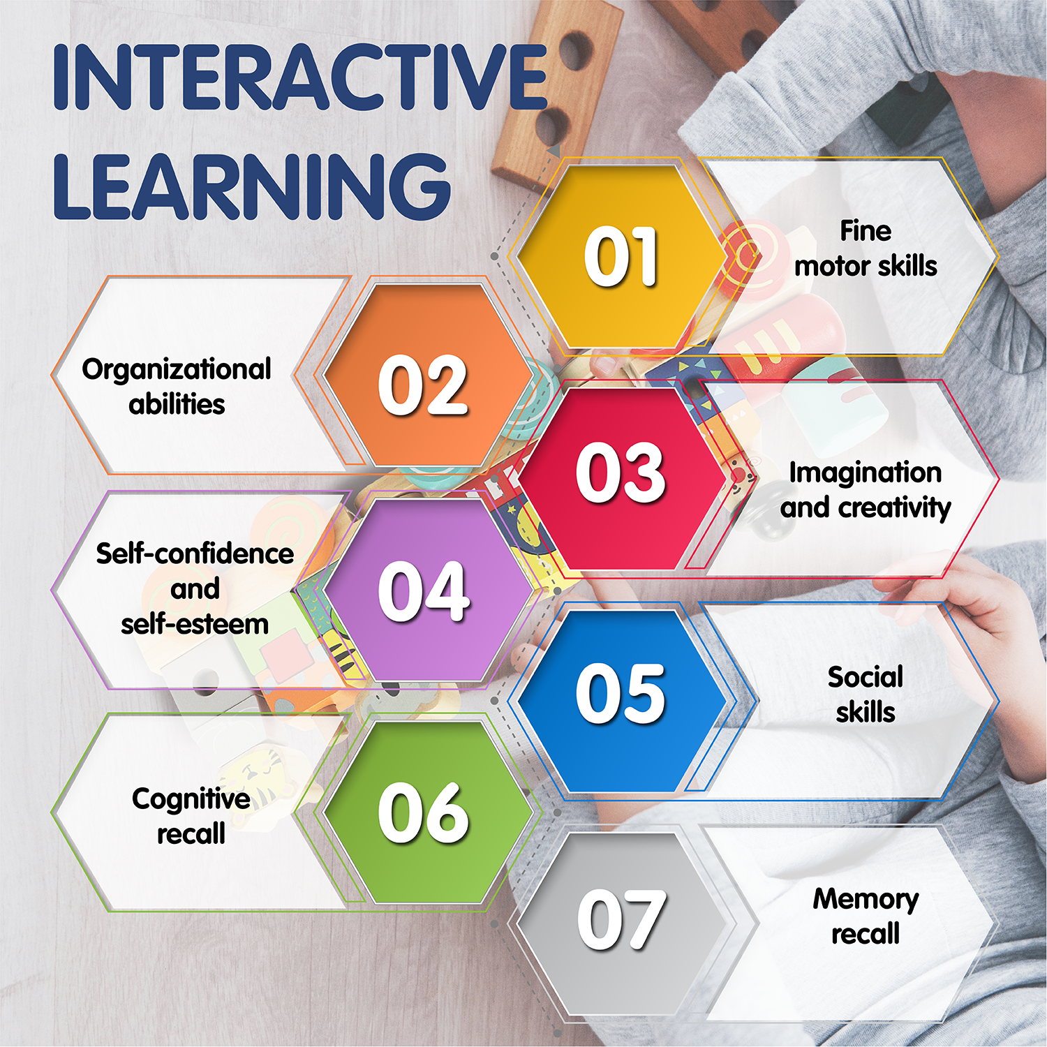 Block Train Stacking Set, 17 Piece-Wooden Stacking Toy with Pull Along Wooden Train | Develops Motor Skills, Memory Recall, Counting, Organization for Kids 18-Months+ | Preschool Toy, Perfect Gift