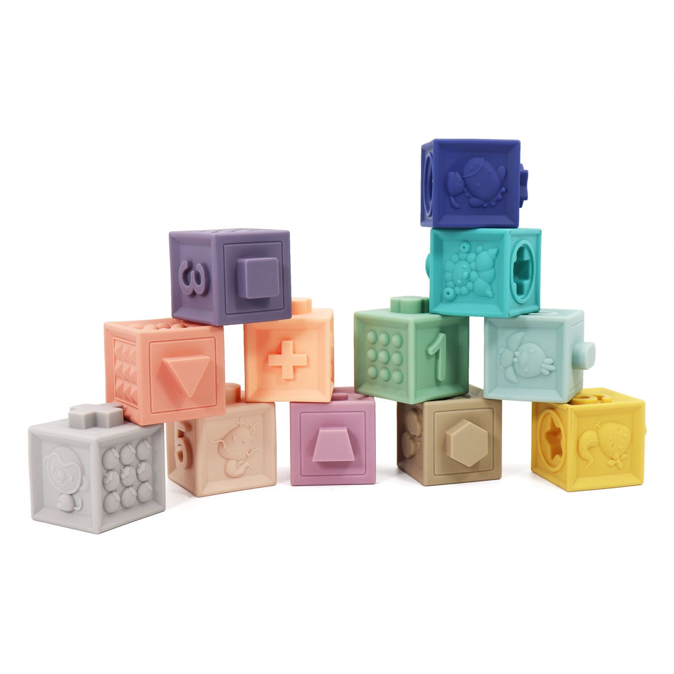 Leo and Friends Soft Building Blocks –Stacking Toys, Early Development Learning Toys, Montessori Toys