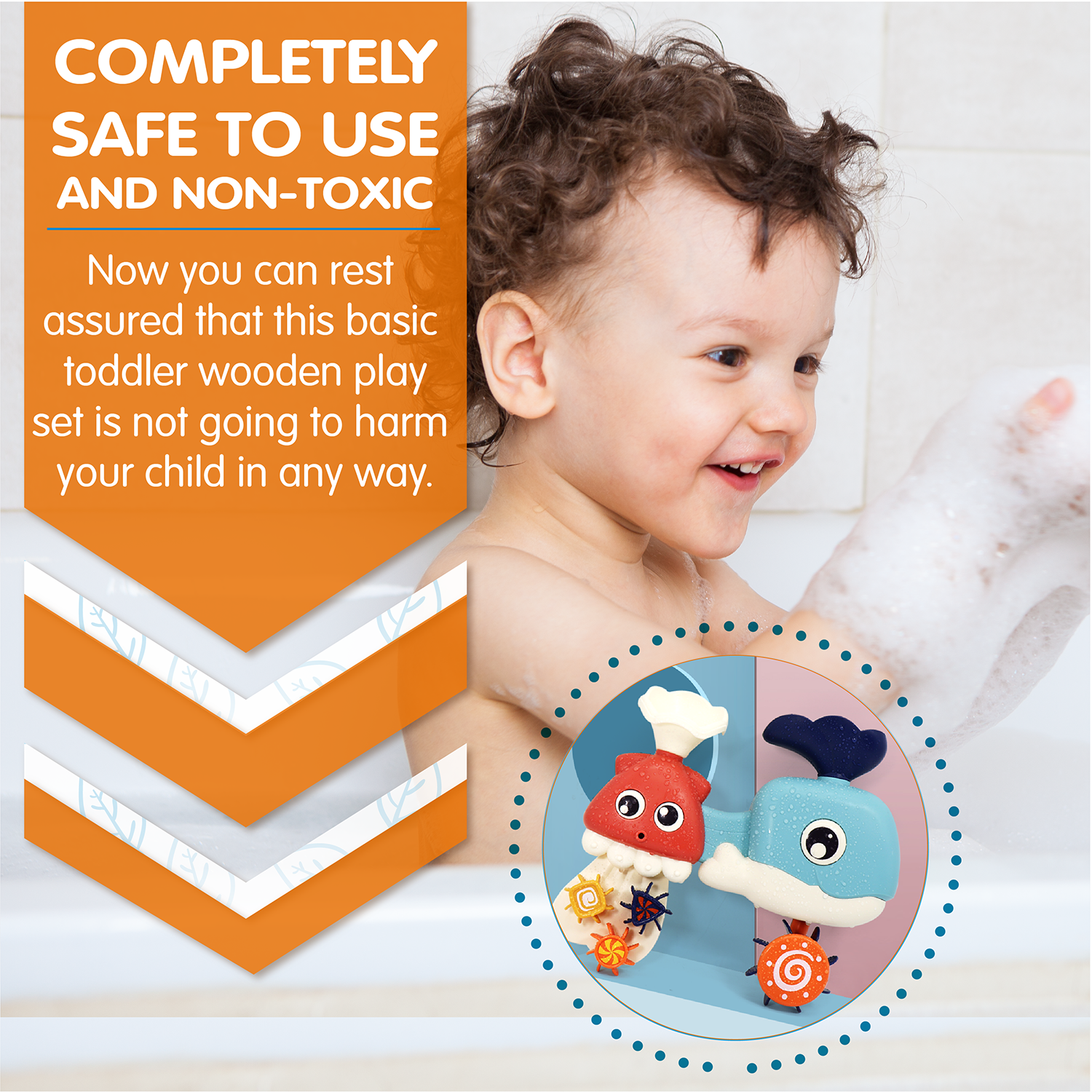 Leo & Friends Whale Waterfall Bath Toy for Babies, Toddlers | Whale Fountain,  Spinner Wheel, Make Bath Time Fun | Bath Wall Toy for all Bathrooms, Perfect  Christmas or Birthday Present