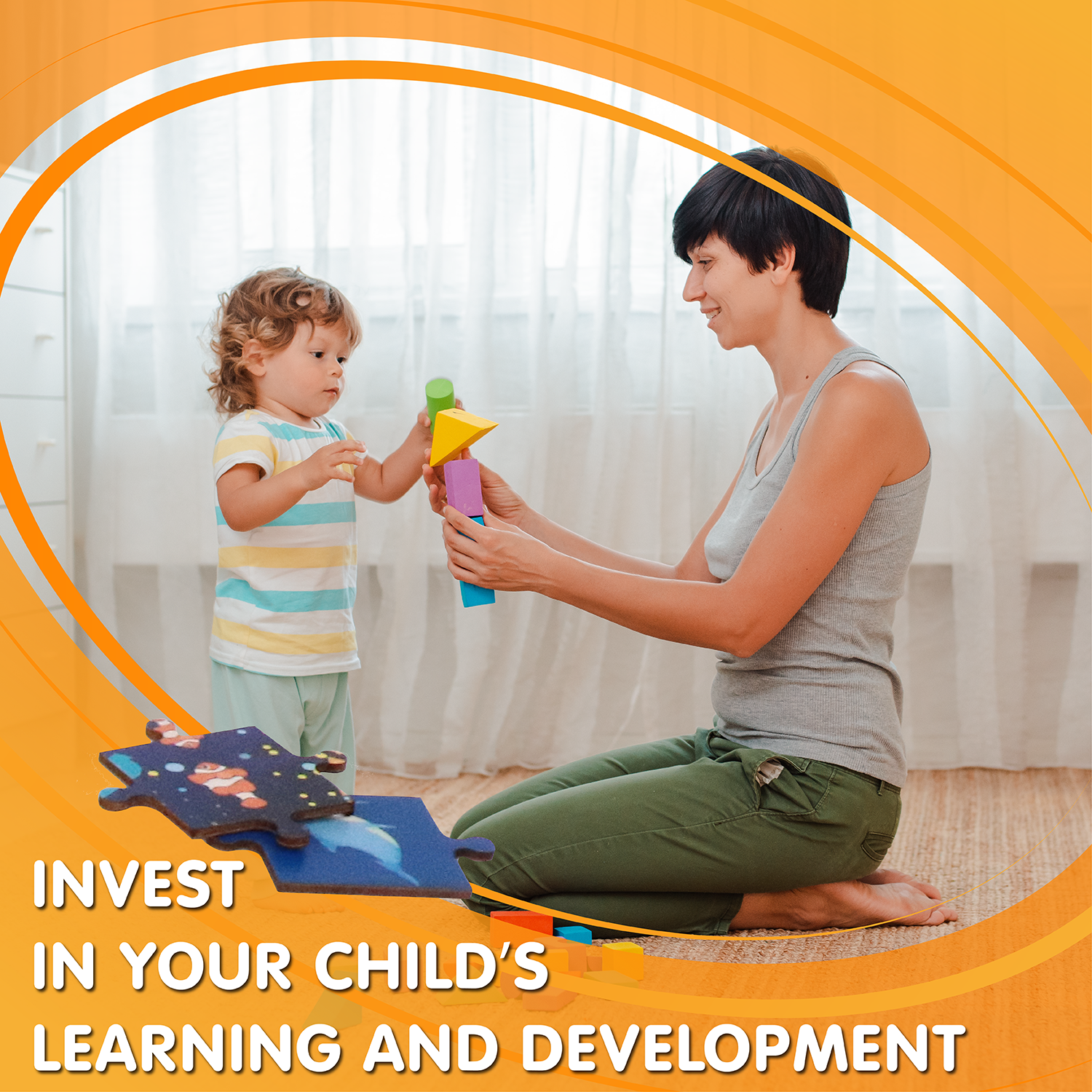 Leo & Friends Underwater Kid’s Puzzle, 48-Pieces for 3-Years-Old+ | Promotes Dexterity, Problem-Solving, and Creativity | Durable Wooden Puzzle Kit, Educational Gift for Kids Ages 3-6