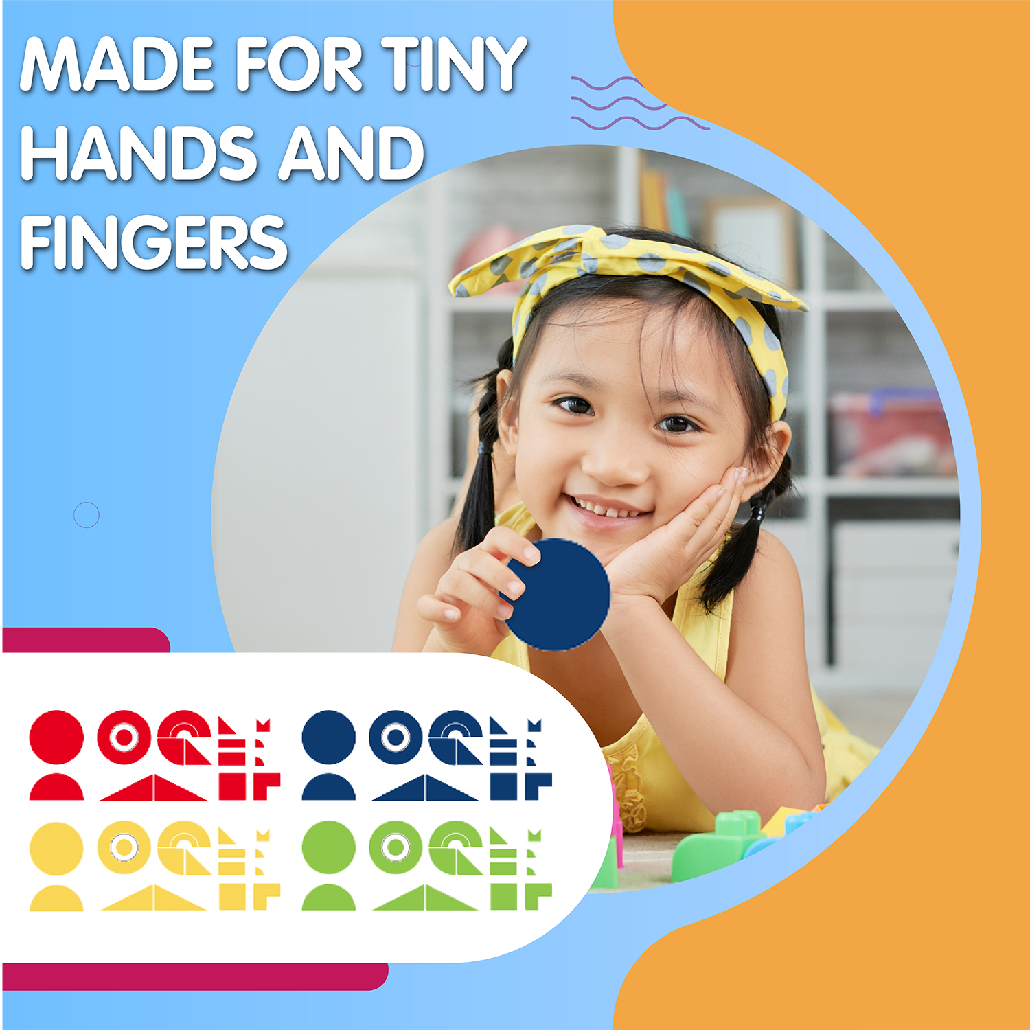 Leo & Friends Magnetic Creative Shapes Playset, 88-Pieces, Made for Kids 3-Years-Old+ | Educational Play-Pretend Shape and Color Puzzle Kit, Perfect Birthday or Holiday Present