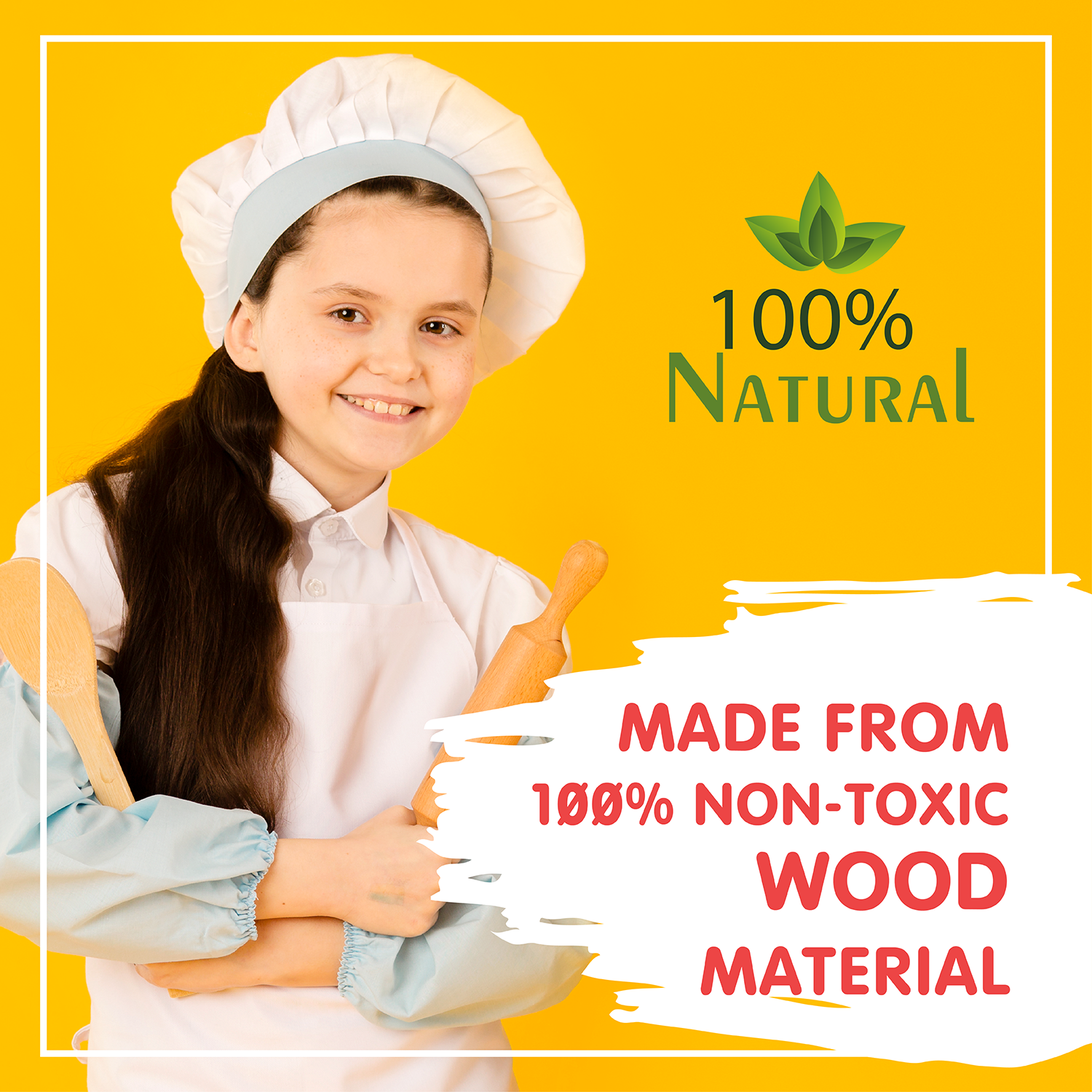 2-in-1 Mini Kitchen Wooden Play Set with 15-Pieces Included | Play-Pretend Cooking Stovetop, Pants, Spatulas, BBQ Accessories | Interactive, Educational Cooking Set for Ages 24-Months and Older